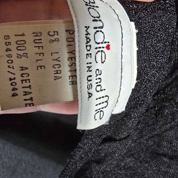 Blondie and Me Black Ruffle Dress - Picture 4 of 7